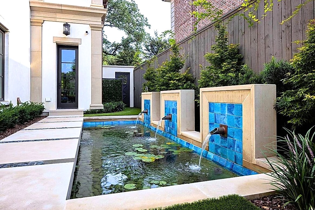 Dallas Reflecting Pool with Floating Lily Pads