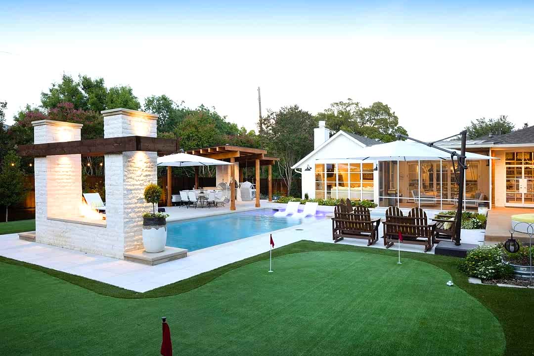 Dazzling Pool Feature Installation